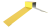 Фигурный конек 150х150х2000  RAL 1018 (цинково-желтый) полимерное покрытие